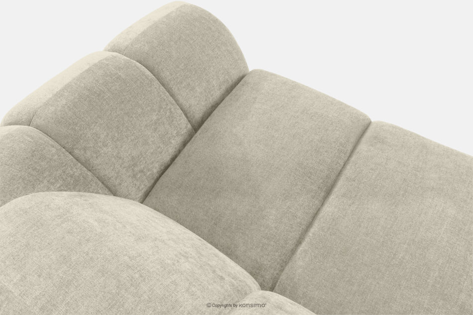 FLAVA Modułowy narożnik curve w stylu retro modern lewy ecru ecru - zdjęcie 4