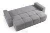 LIGULA Nowoczesna sofa rozkładana w tkaninie szenilowej jasny szary jasny szary - zdjęcie 5
