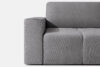 LIGULA Nowoczesna sofa rozkładana w tkaninie szenilowej jasny szary jasny szary - zdjęcie 7