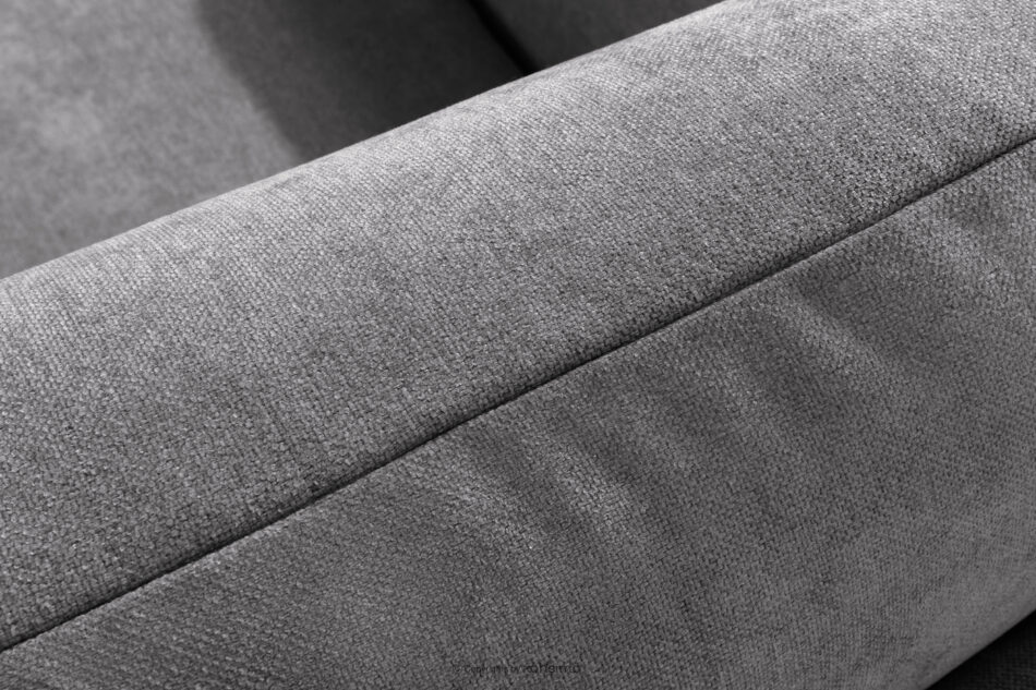 LIGULA Nowoczesna sofa rozkładana w tkaninie szenilowej jasny szary jasny szary - zdjęcie 7
