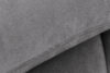 LIGULA Nowoczesna sofa rozkładana w tkaninie szenilowej jasny szary jasny szary - zdjęcie 9