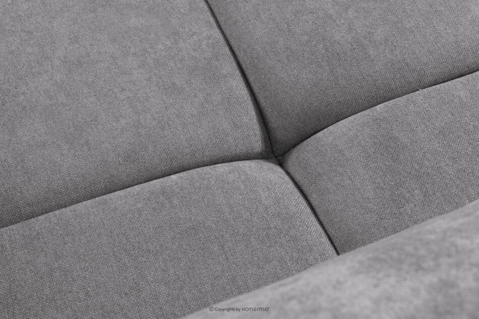 LIGULA Nowoczesna sofa rozkładana w tkaninie szenilowej jasny szary jasny szary - zdjęcie 9