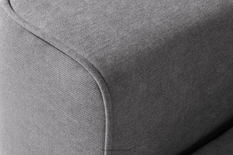 LIGULA Nowoczesna sofa rozkładana w tkaninie szenilowej jasny szary jasny szary - zdjęcie 10
