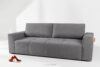 LIGULA Nowoczesna sofa rozkładana w tkaninie szenilowej jasny szary jasny szary - zdjęcie 15