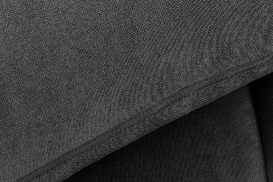 LIGULA Nowoczesna sofa rozkładana w tkaninie szenilowej ciemny szary ciemny szary - zdjęcie 8
