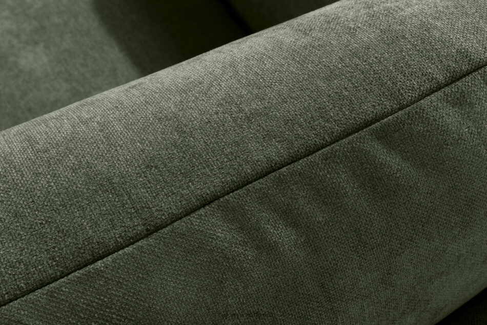 LIGULA Nowoczesna sofa rozkładana w tkaninie szenilowej ciemny zielony ciemny zielony - zdjęcie 7