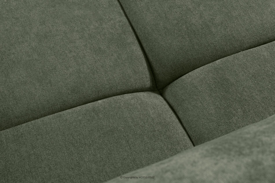 LIGULA Nowoczesna sofa rozkładana w tkaninie szenilowej ciemny zielony ciemny zielony - zdjęcie 9