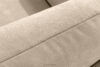 LIGULA Nowoczesna sofa rozkładana w tkaninie szenilowej jasny beżowy jasny beżowy - zdjęcie 8