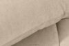 LIGULA Nowoczesna sofa rozkładana w tkaninie szenilowej jasny beżowy jasny beżowy - zdjęcie 9
