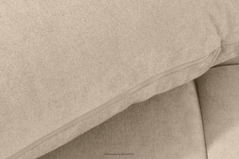 LIGULA Nowoczesna sofa rozkładana w tkaninie szenilowej jasny beżowy jasny beżowy - zdjęcie 8