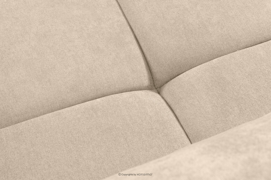 LIGULA Nowoczesna sofa rozkładana w tkaninie szenilowej jasny beżowy jasny beżowy - zdjęcie 9