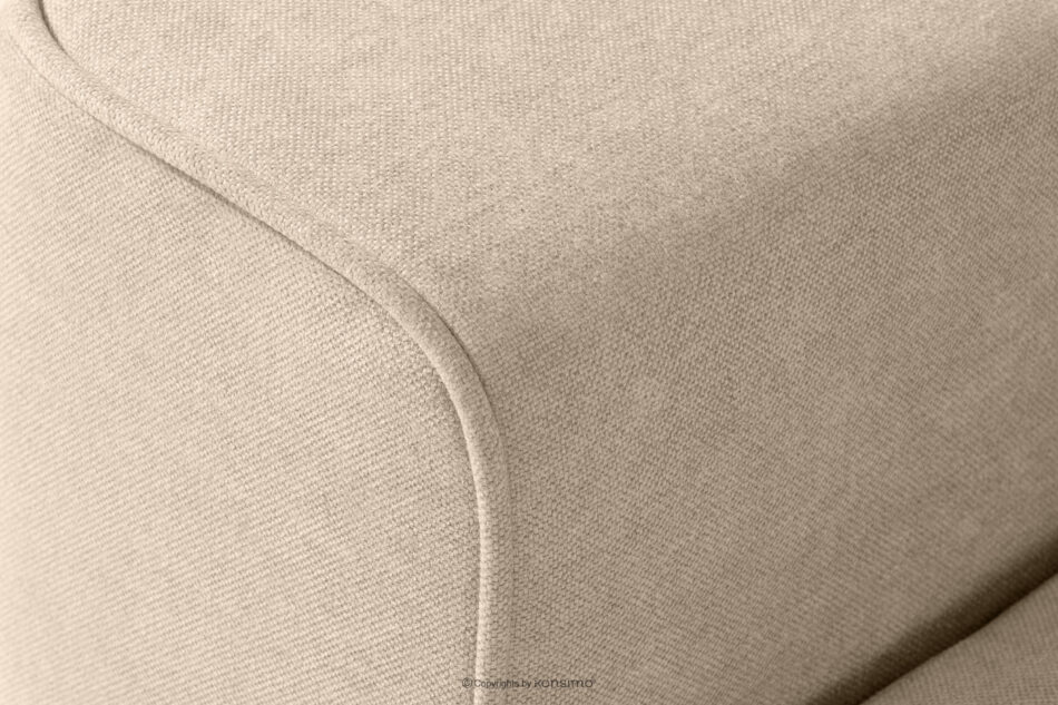 LIGULA Nowoczesna sofa rozkładana w tkaninie szenilowej jasny beżowy jasny beżowy - zdjęcie 10