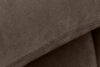 LIGULA Nowoczesna sofa rozkładana w tkaninie szenilowej brązowy brązowy - zdjęcie 9