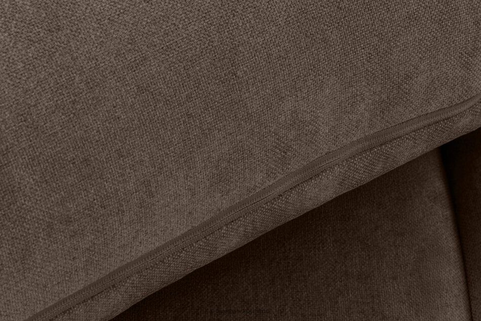 LIGULA Nowoczesna sofa rozkładana w tkaninie szenilowej brązowy brązowy - zdjęcie 8