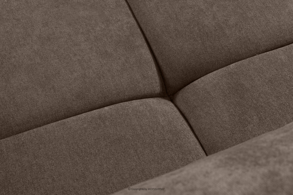 LIGULA Nowoczesna sofa rozkładana w tkaninie szenilowej brązowy brązowy - zdjęcie 9