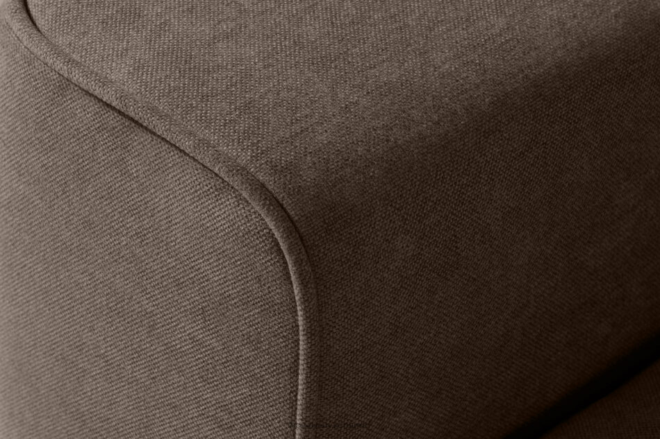 LIGULA Nowoczesna sofa rozkładana w tkaninie szenilowej brązowy brązowy - zdjęcie 10