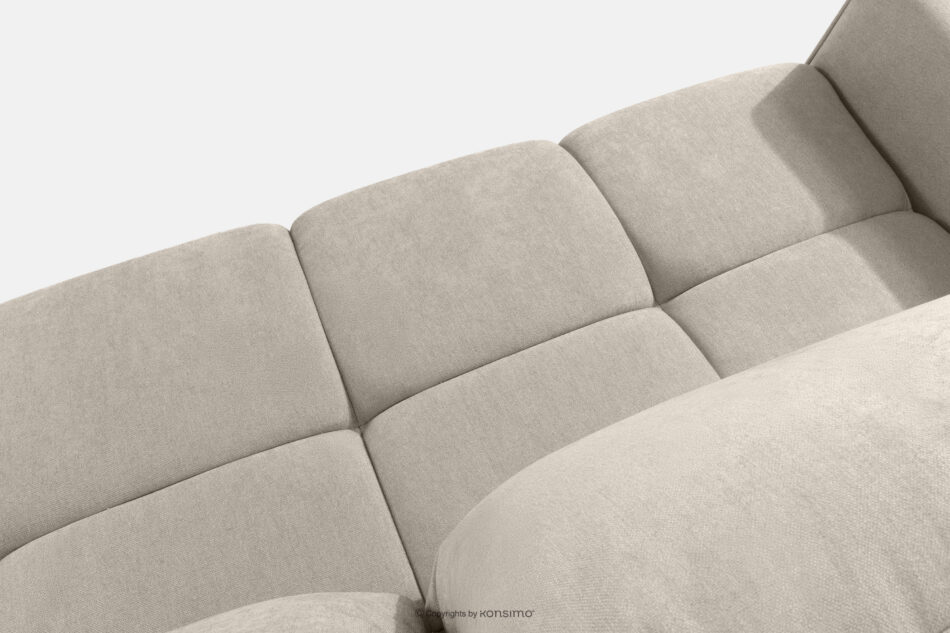 LIGULA Nowoczesna sofa rozkładana w tkaninie szenilowej szarobeżowy szarobeżowy - zdjęcie 5