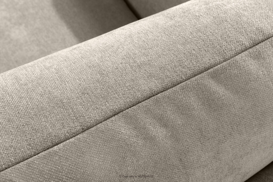 LIGULA Nowoczesna sofa rozkładana w tkaninie szenilowej szarobeżowy szarobeżowy - zdjęcie 7