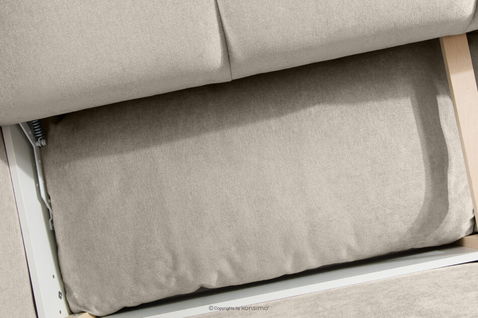 LIGULA Nowoczesna sofa rozkładana w tkaninie szenilowej szarobeżowy szarobeżowy - zdjęcie 12