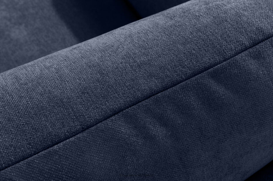 LIGULA Nowoczesna sofa rozkładana w tkaninie szenilowej granatowy granatowy - zdjęcie 7