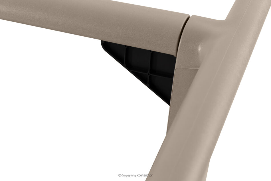 MITTU Zestaw mebli ogrodowych polipropylen 2x krzesło, stolik kawowy beżowy/brązowy beżowy/brązowy - zdjęcie 11