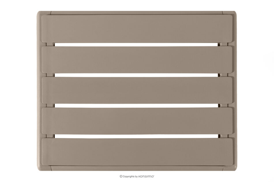 MITTU Zestaw mebli ogrodowych polipropylen 2x krzesło, stolik kawowy beżowy/brązowy beżowy/brązowy - zdjęcie 16