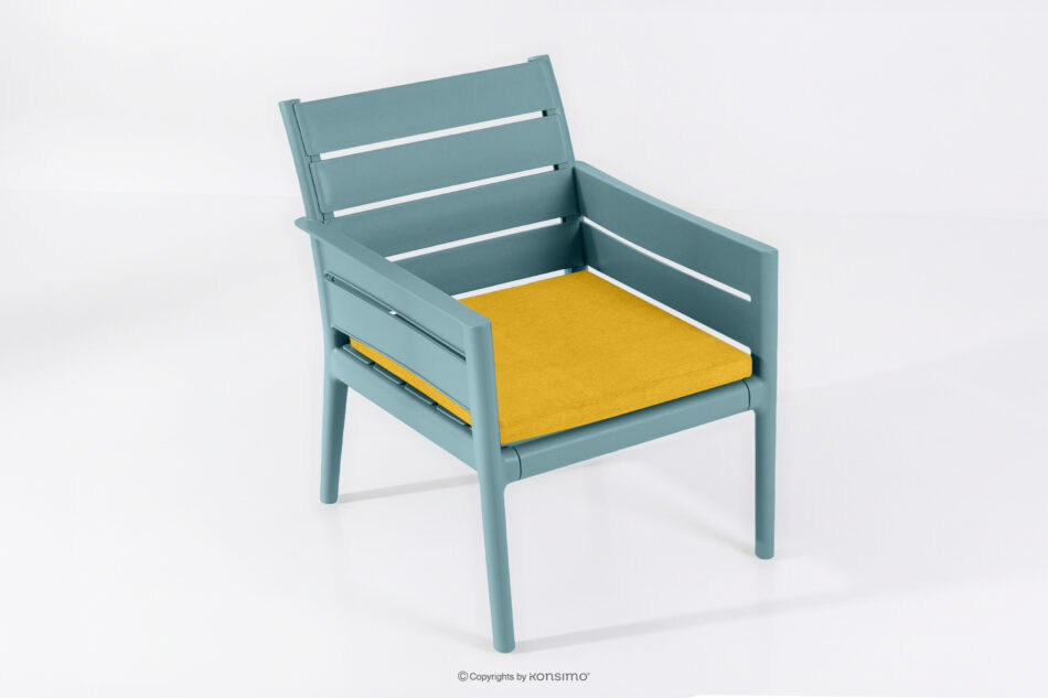 MITTU Zestaw mebli na taras polipropylen 2x krzesło, stolik kawowy miętowy/żółty miętowy/żółty - zdjęcie 22