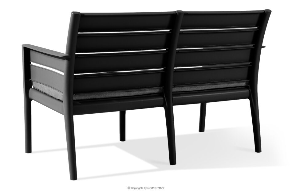 MITTU Zestaw mebli ogrodowych polipropylen sofa, 2x krzesło, stolik kawowy antracytowy/szary antracytowy/szary - zdjęcie 5