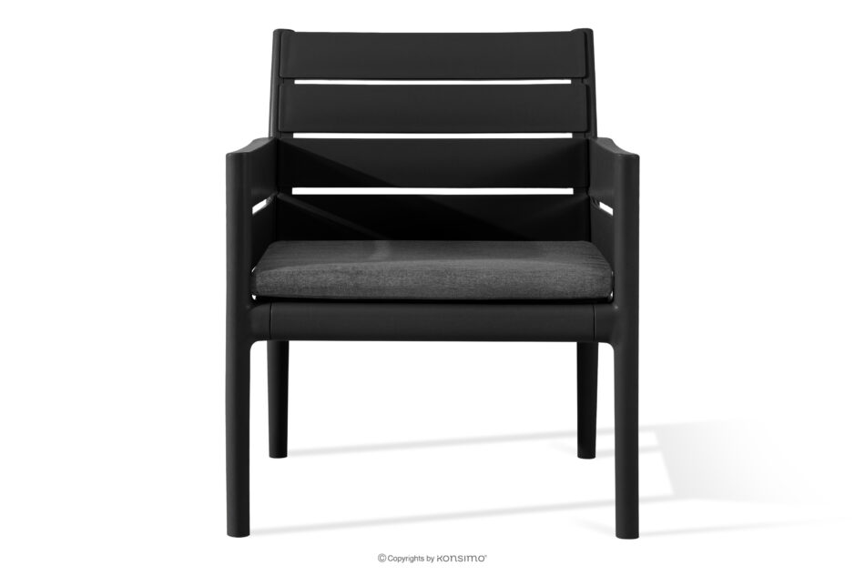 MITTU Zestaw mebli ogrodowych polipropylen sofa, 2x krzesło, stolik kawowy antracytowy/szary antracytowy/szary - zdjęcie 6