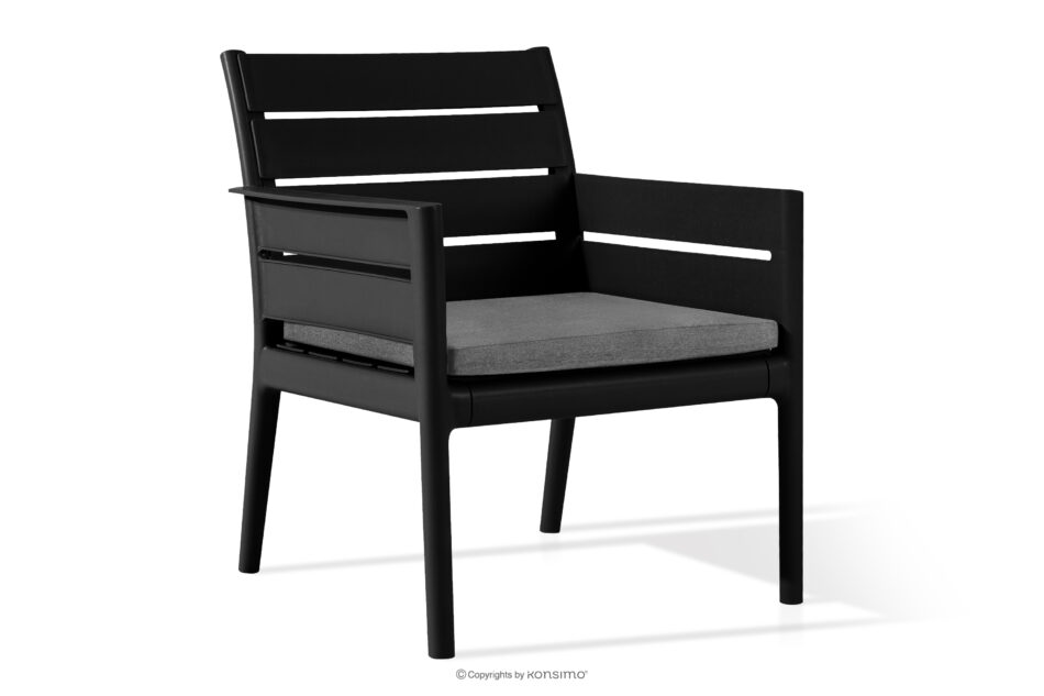 MITTU Zestaw mebli ogrodowych polipropylen sofa, 2x krzesło, stolik kawowy antracytowy/szary antracytowy/szary - zdjęcie 7