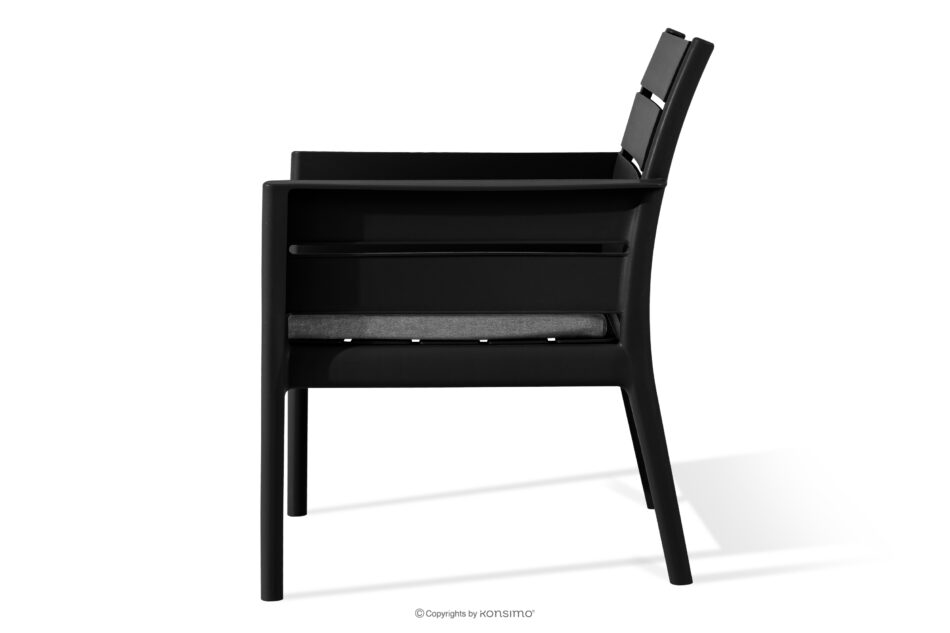 MITTU Zestaw mebli ogrodowych polipropylen sofa, 2x krzesło, stolik kawowy antracytowy/szary antracytowy/szary - zdjęcie 8