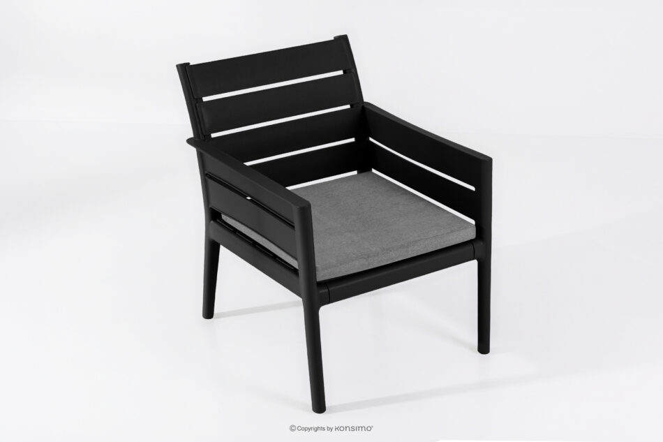 MITTU Zestaw mebli ogrodowych polipropylen sofa, 2x krzesło, stolik kawowy antracytowy/szary antracytowy/szary - zdjęcie 26