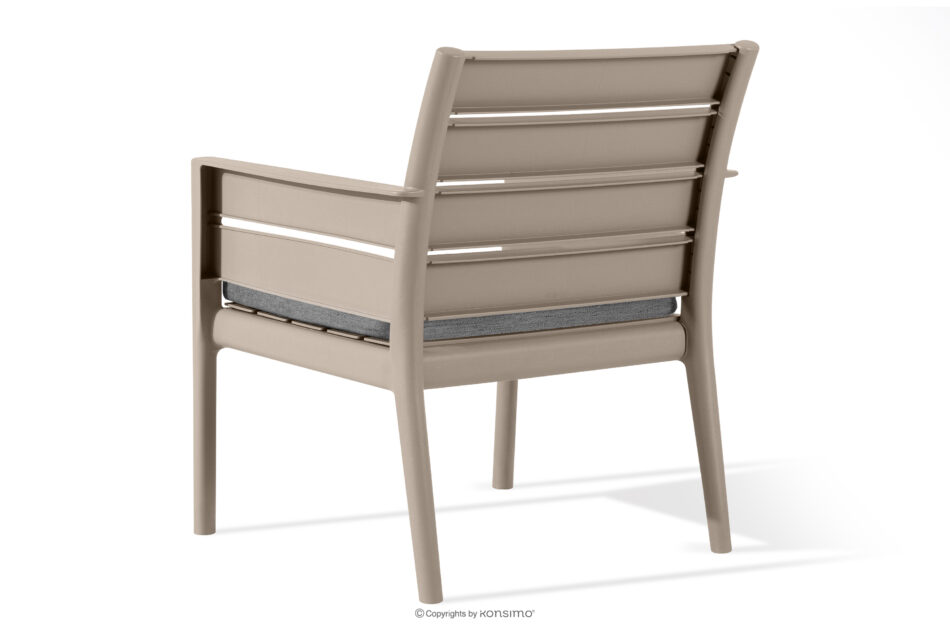 MITTU Zestaw mebli ogrodowych polipropylen sofa, 2x krzesło, stolik kawowy beżowy/brązowy beżowy/brązowy - zdjęcie 9