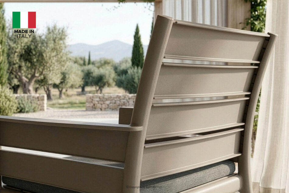 MITTU Zestaw mebli ogrodowych polipropylen sofa, 2x krzesło, stolik kawowy beżowy/brązowy beżowy/brązowy - zdjęcie 28