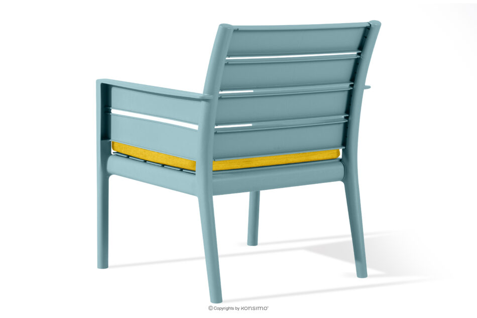 MITTU Zestaw mebli na taras polipropylen sofa, 2x krzesło, stolik kawowy miętowy/żółty miętowy/żółty - zdjęcie 9