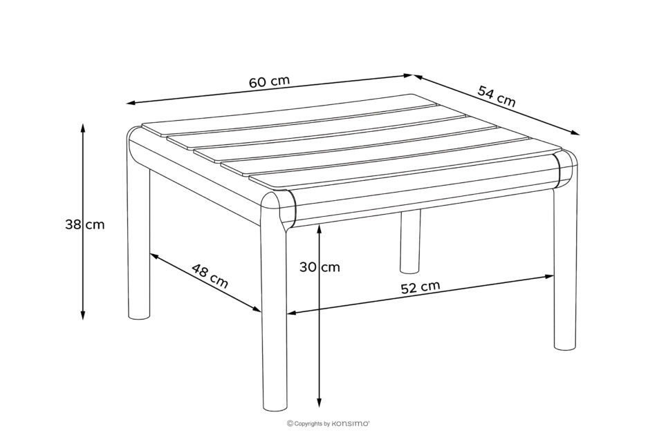 MITTU Zestaw mebli ogrodowych polipropylen sofa, 2x krzesło, stolik kawowy antracytowy/szary antracytowy/szary - zdjęcie 34