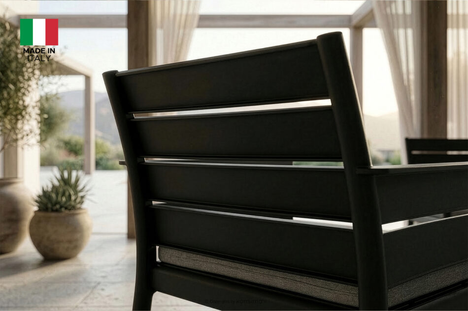 MITTU Zestaw mebli ogrodowych polipropylen 2x sofa, 2x krzesło, stolik kawowy antracytowy/szary antracytowy/szary - zdjęcie 28