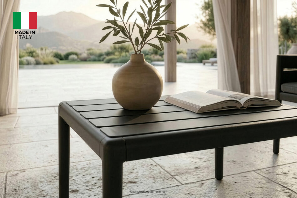 MITTU Zestaw mebli ogrodowych polipropylen 2x sofa, 2x krzesło, stolik kawowy antracytowy/szary antracytowy/szary - zdjęcie 30