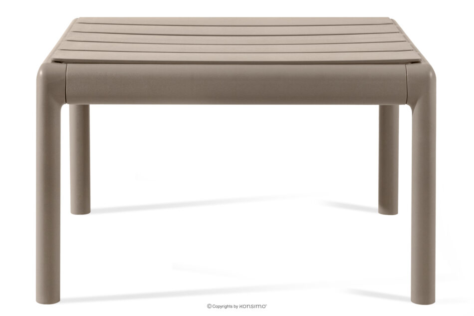 MITTU Zestaw mebli ogrodowych polipropylen 2x sofa, 2x krzesło, stolik kawowy beżowy/brązowy beżowy/brązowy - zdjęcie 16