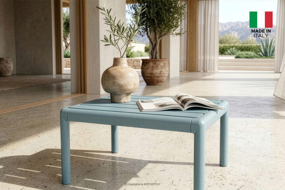 MITTU Zestaw mebli na taras polipropylen 2x sofa, 2x krzesło, stolik kawowy miętowy/żółty miętowy/żółty - zdjęcie 30