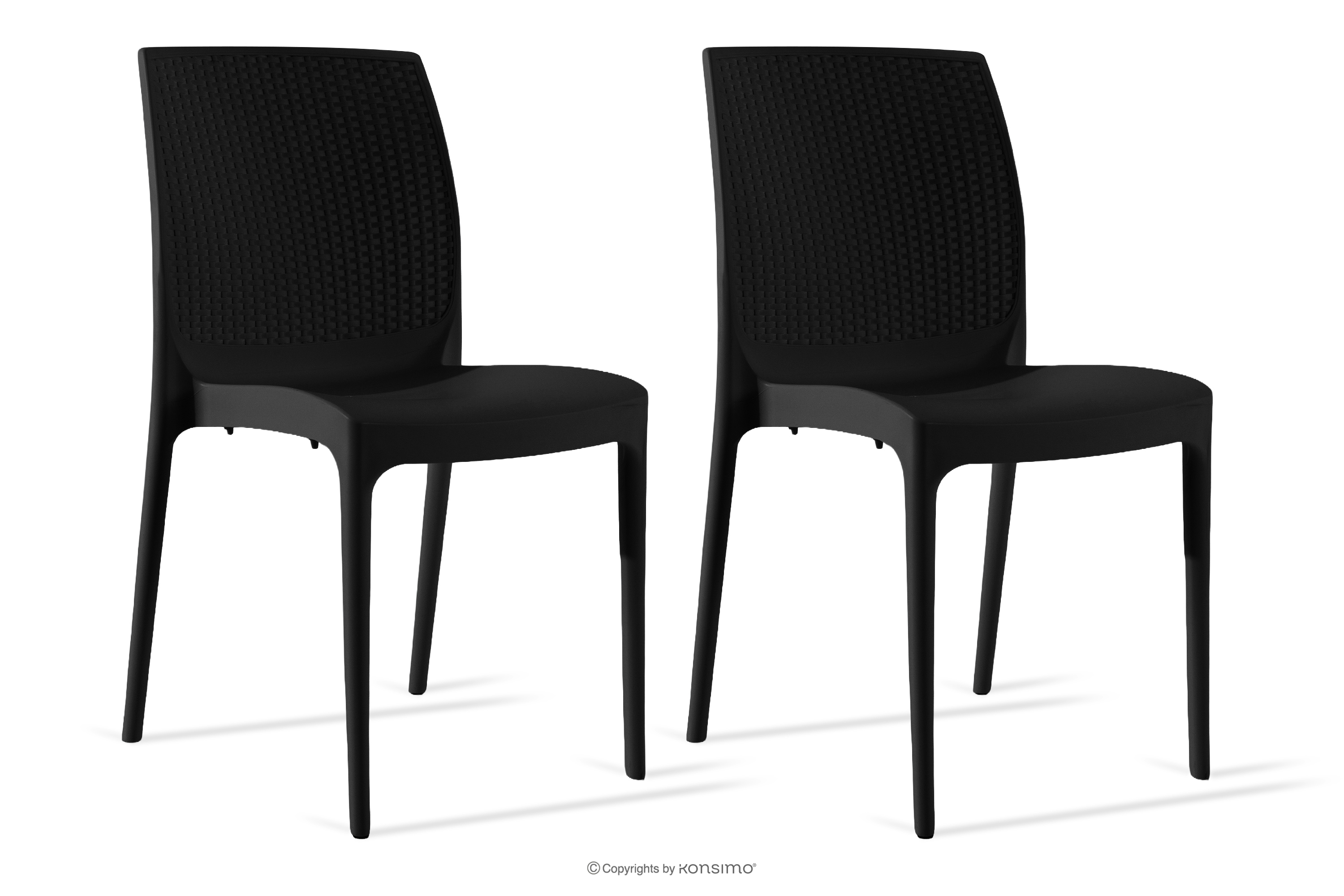 Krzesło ogrodowe z polipropylenu 2 szt. antracytowy