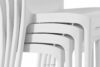 RANTU Krzesło ogrodowe z polipropylenu 2 szt. biały biały - zdjęcie 15