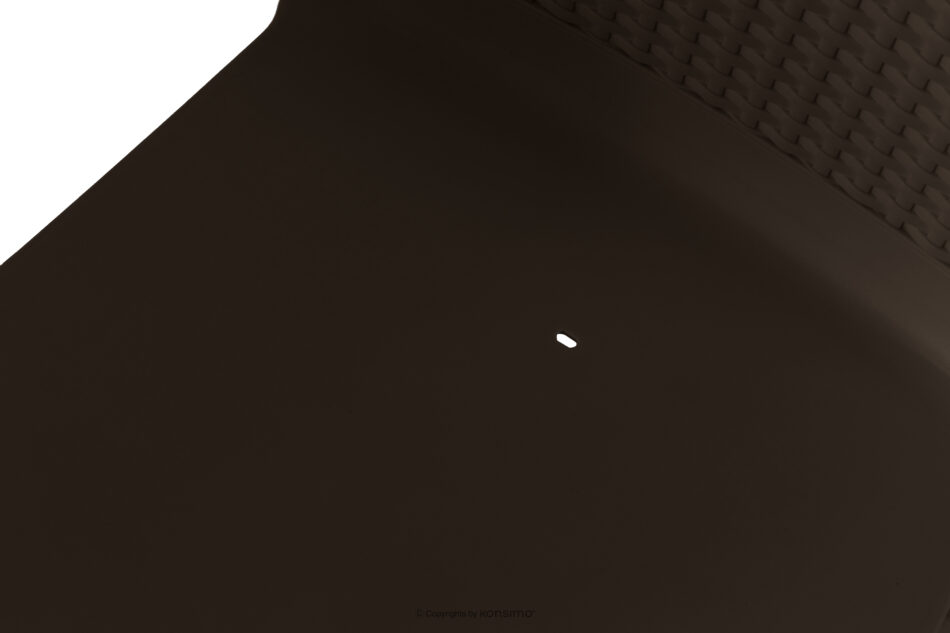 RANTU Krzesło ogrodowe z polipropylenu 2 szt. brązowy brązowy - zdjęcie 8