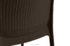 RANTU Krzesło ogrodowe z polipropylenu 2 szt. brązowy brązowy - zdjęcie 12