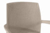 RANTU Krzesło ogrodowe z podłokietnikami polipropylen 2 szt. beżowy beżowy - zdjęcie 10