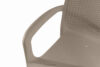 RANTU Krzesło ogrodowe z podłokietnikami polipropylen 2 szt. beżowy beżowy - zdjęcie 11