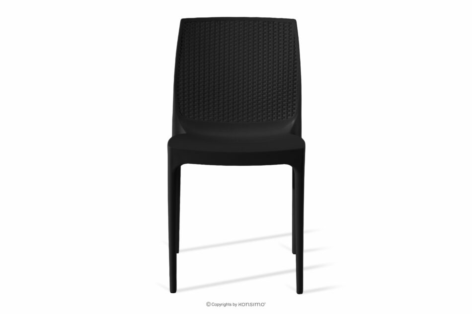 RANTU Krzesło ogrodowe z polipropylenu 4 szt. antracytowy antracytowy - zdjęcie 2