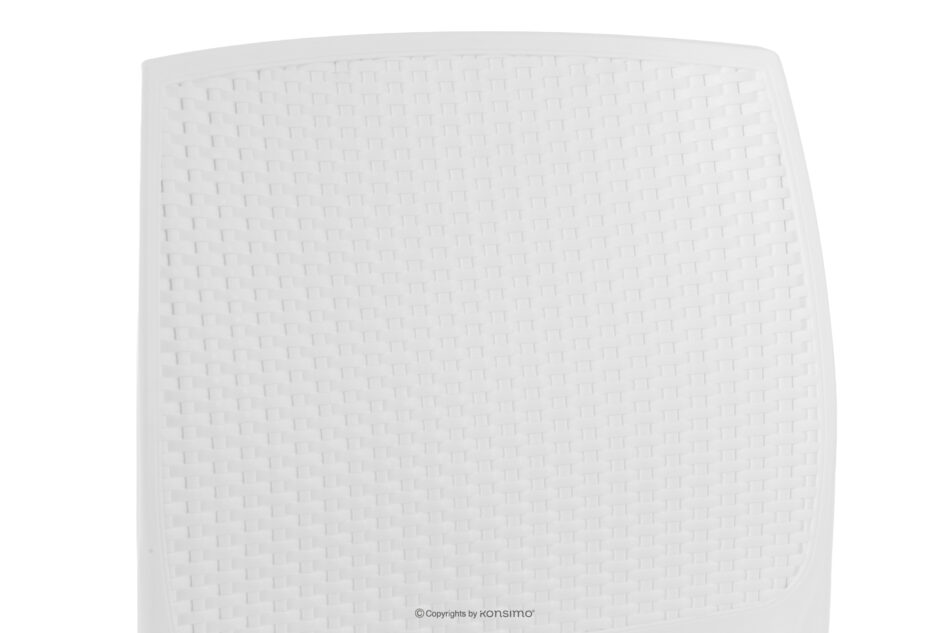 RANTU Krzesło ogrodowe z polipropylenu 4 szt. biały biały - zdjęcie 9