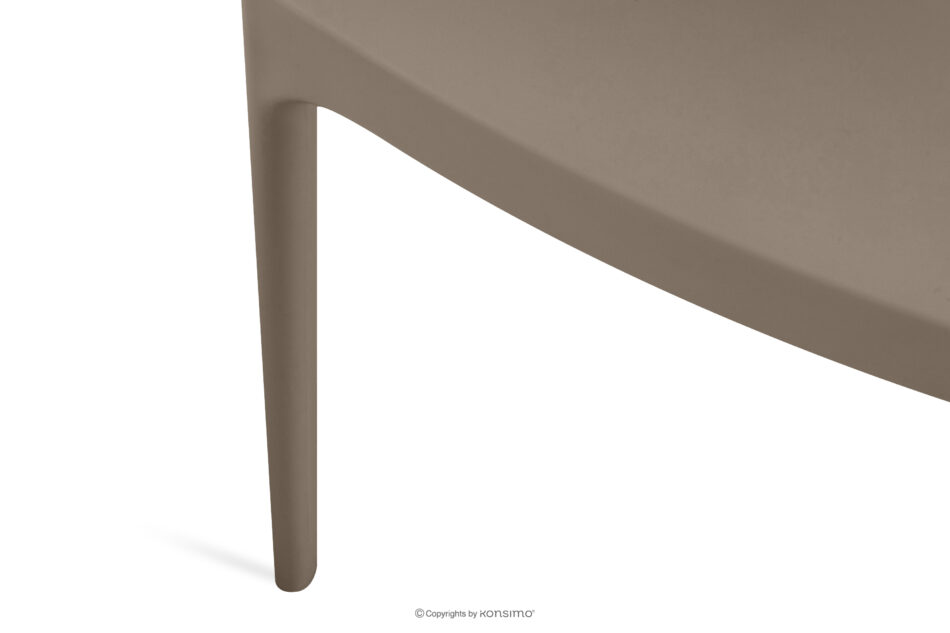 RANTU Krzesło ogrodowe z polipropylenu 4 szt. beżowy beżowy - zdjęcie 12