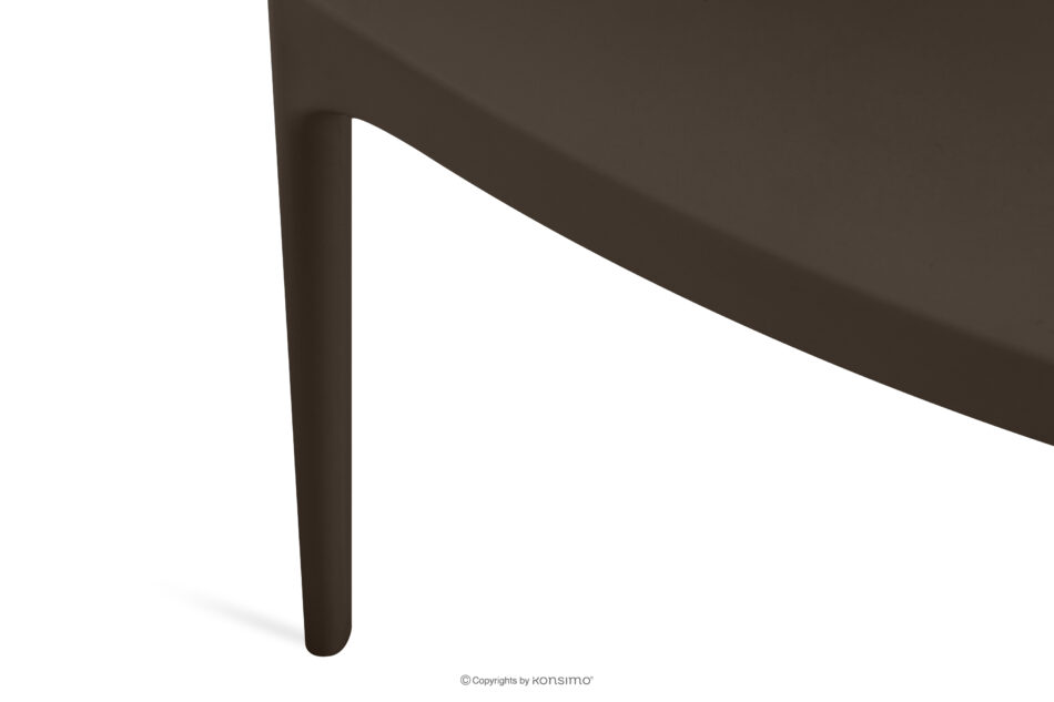 RANTU Krzesło ogrodowe z polipropylenu 4 szt. brązowy brązowy - zdjęcie 12